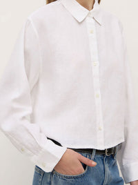 ASSEMBLY LABEL LILAH LINEN BOXY SHIRT