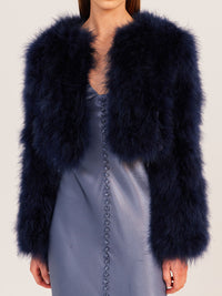 BÜBISH MANHATTAN FEATHER CROP JACKET