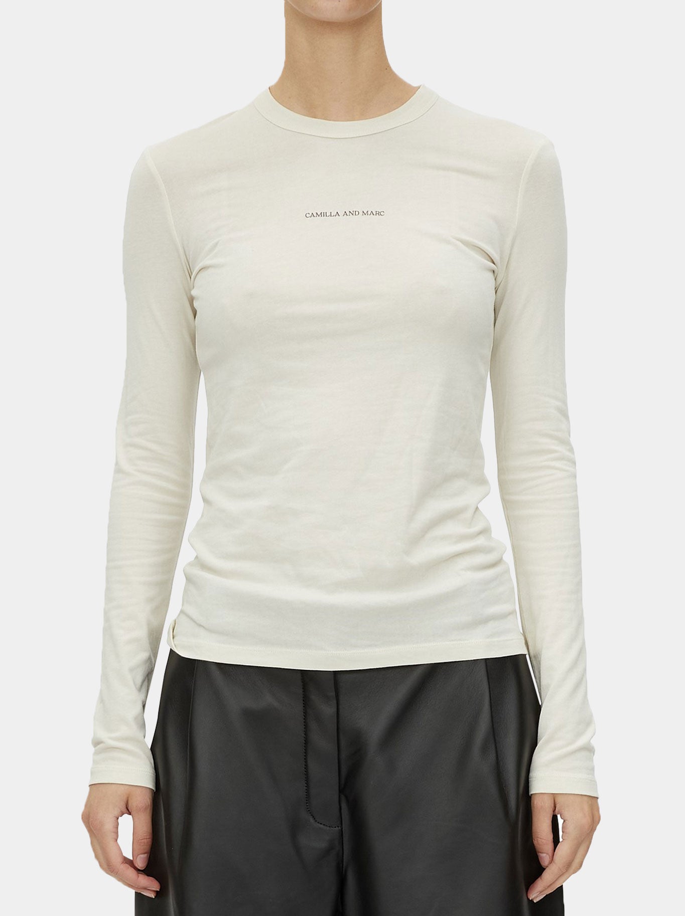 CAMILLA AND MARC PARK LONG SLEEVE LOGO TOP