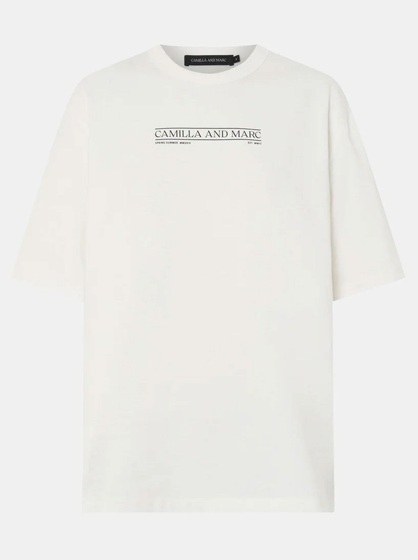 CAMILLA AND MARC RIGEL LOGO TEE