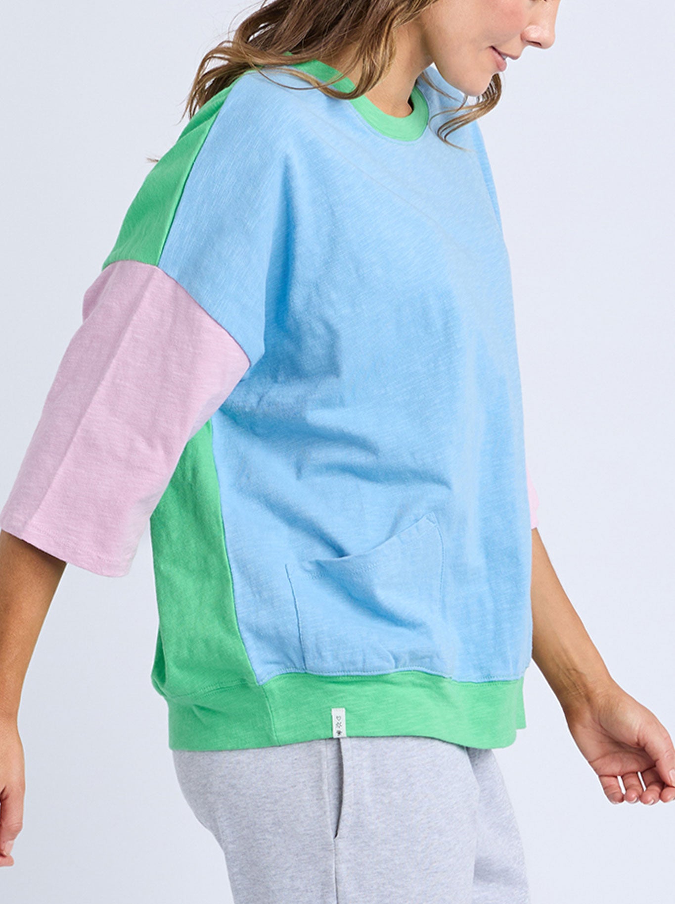 ELM MAZIE COLOUR BLOCK SWEAT