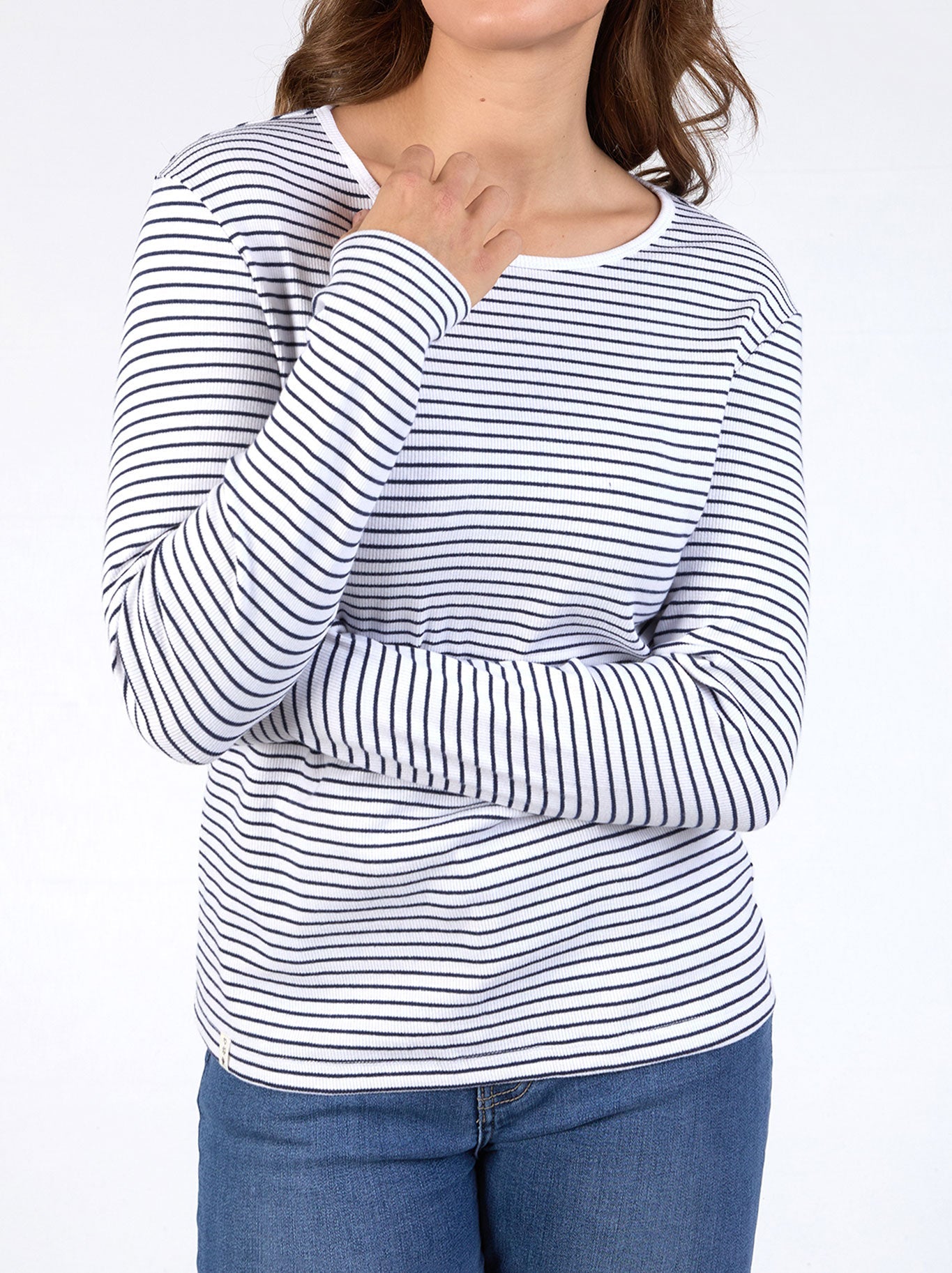 ELM HAYLEY RIB LONG SLEEVE TEE