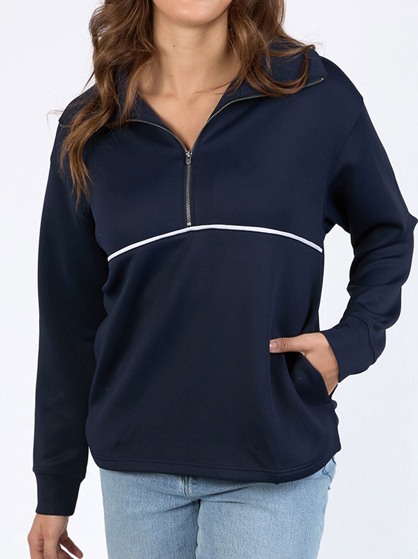 ELM BONNIE HALF ZIP SWEAT