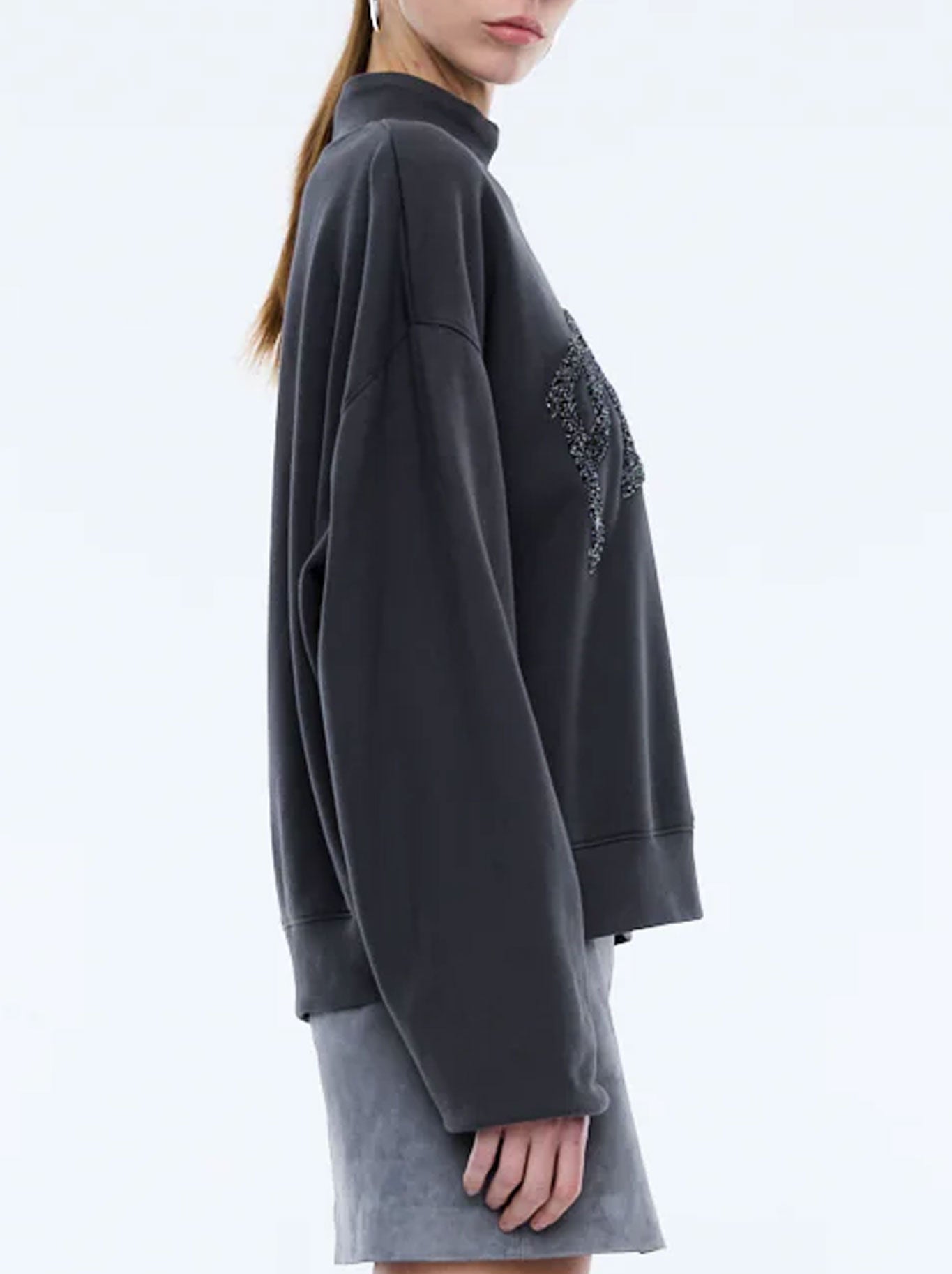 ENA PELLY GLITTER COLLEGIATE SWEATSHIRT