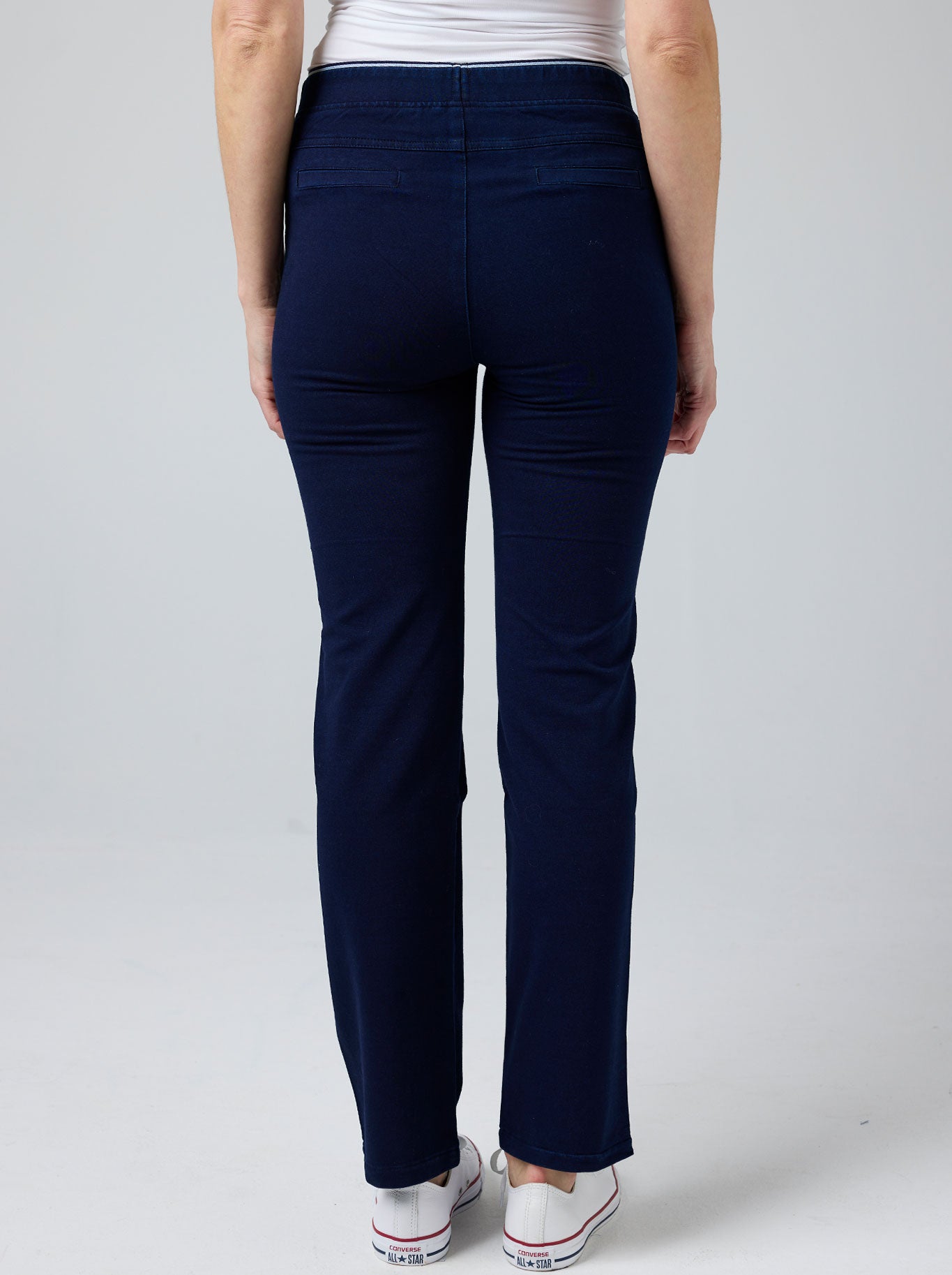 GABRIELLA FRATTINI STRAIGHT LEG LUSTRE PANTS