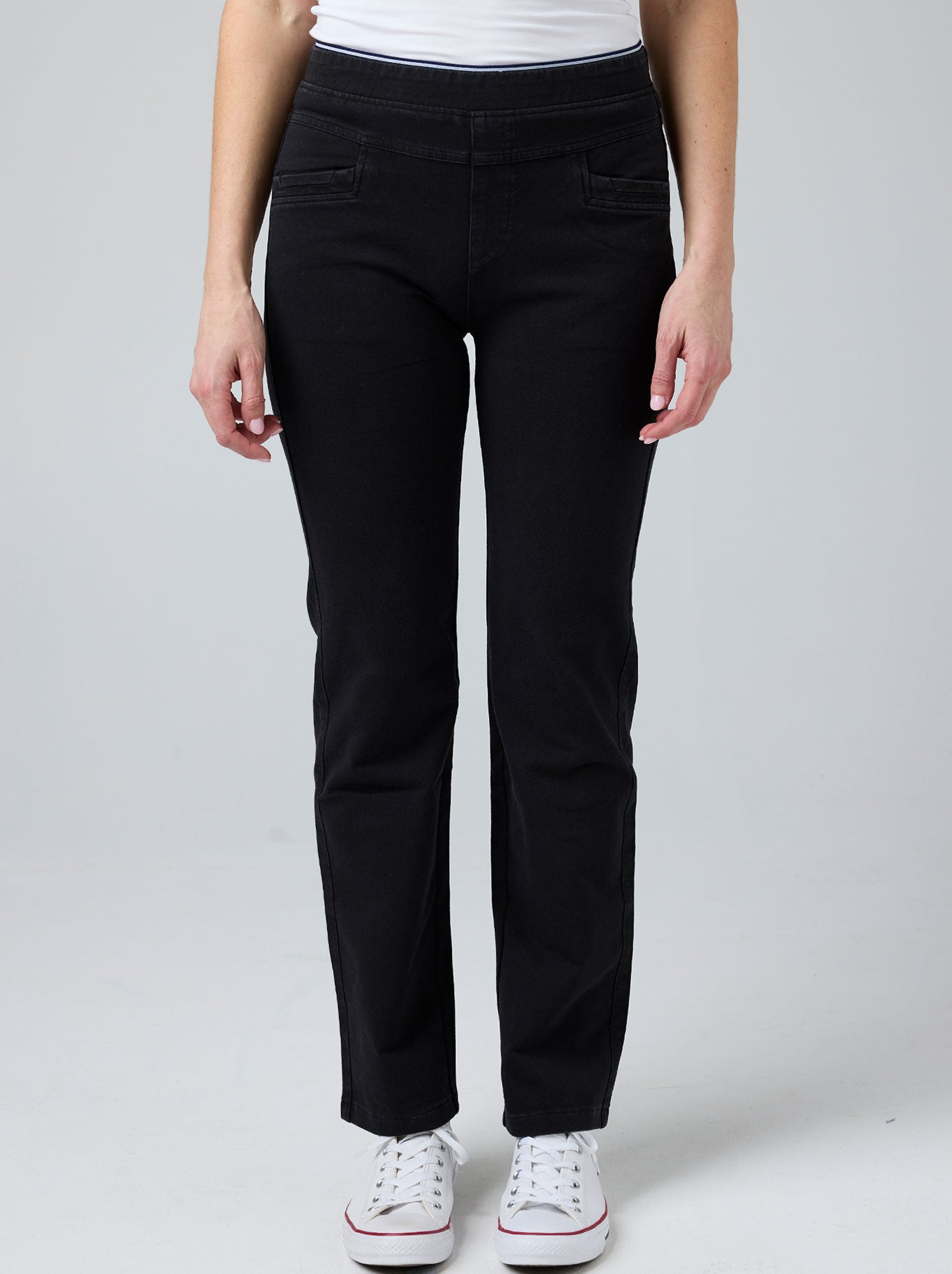 GABRIELLA FRATTINI STRAIGHT LEG LUSTRE PANTS