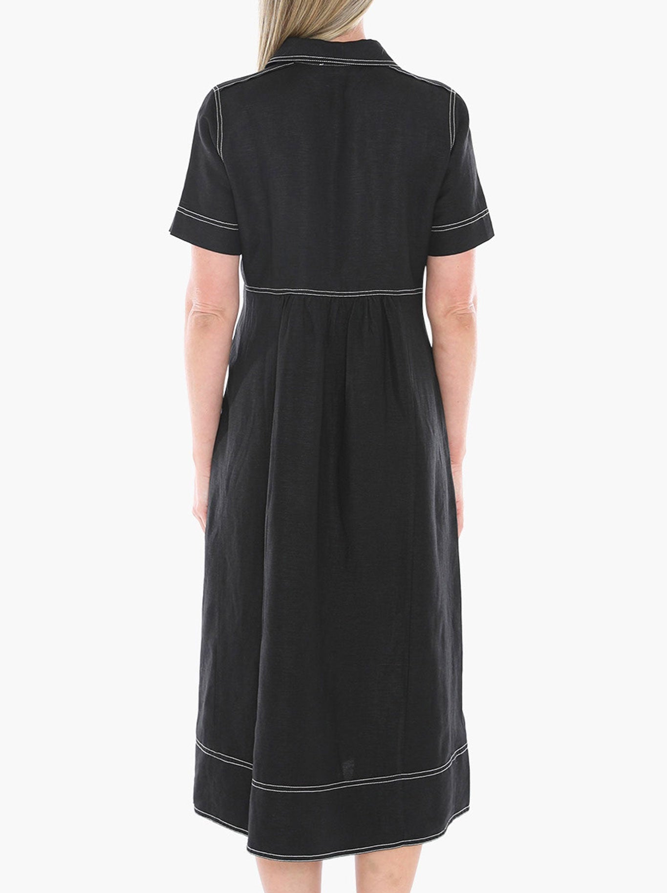 JUMP CONTRAST STITCH DRESS
