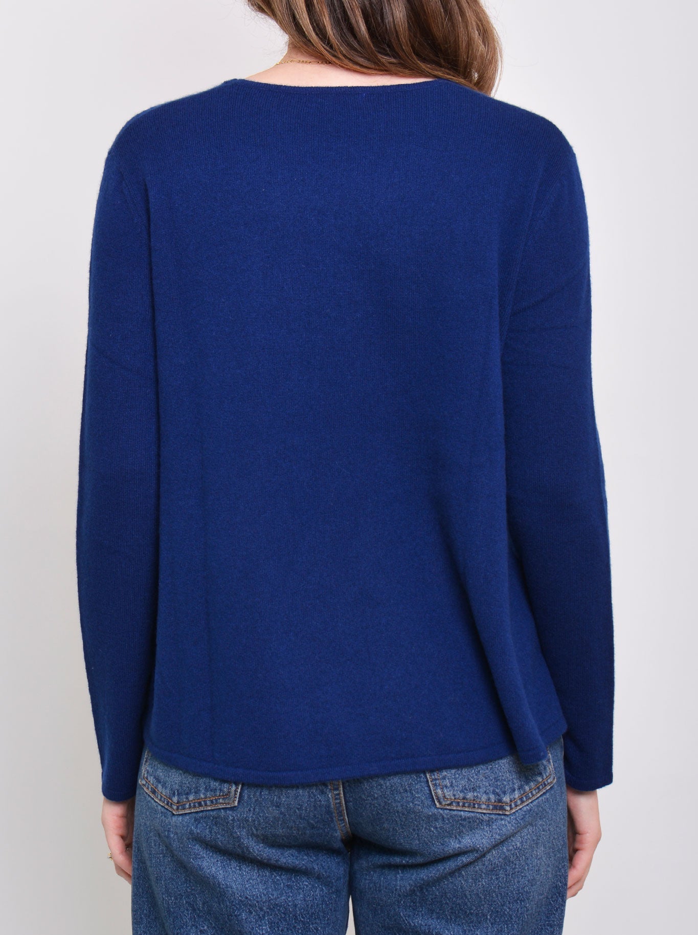 JAMES MELBOURNE CASHMERE SWING SWEATER