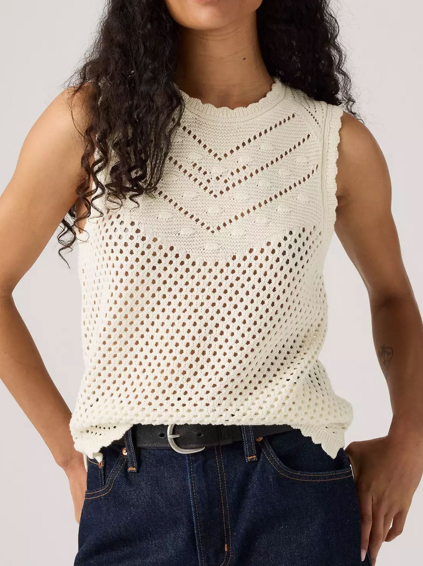 LEVI'S ADRIENNE CROCHET TANK