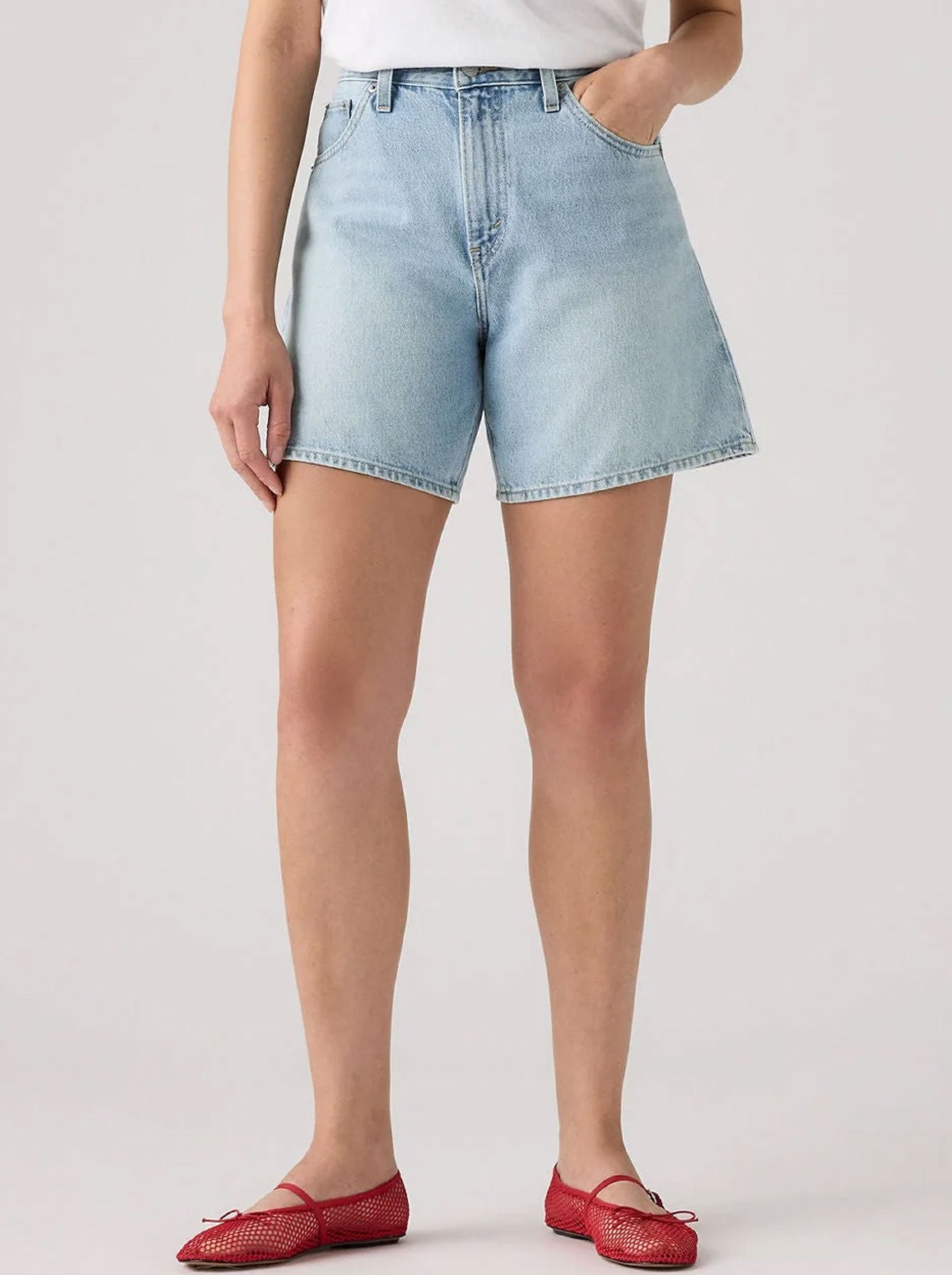 LEVI'S HIGH RISE BAGGY SHORTS