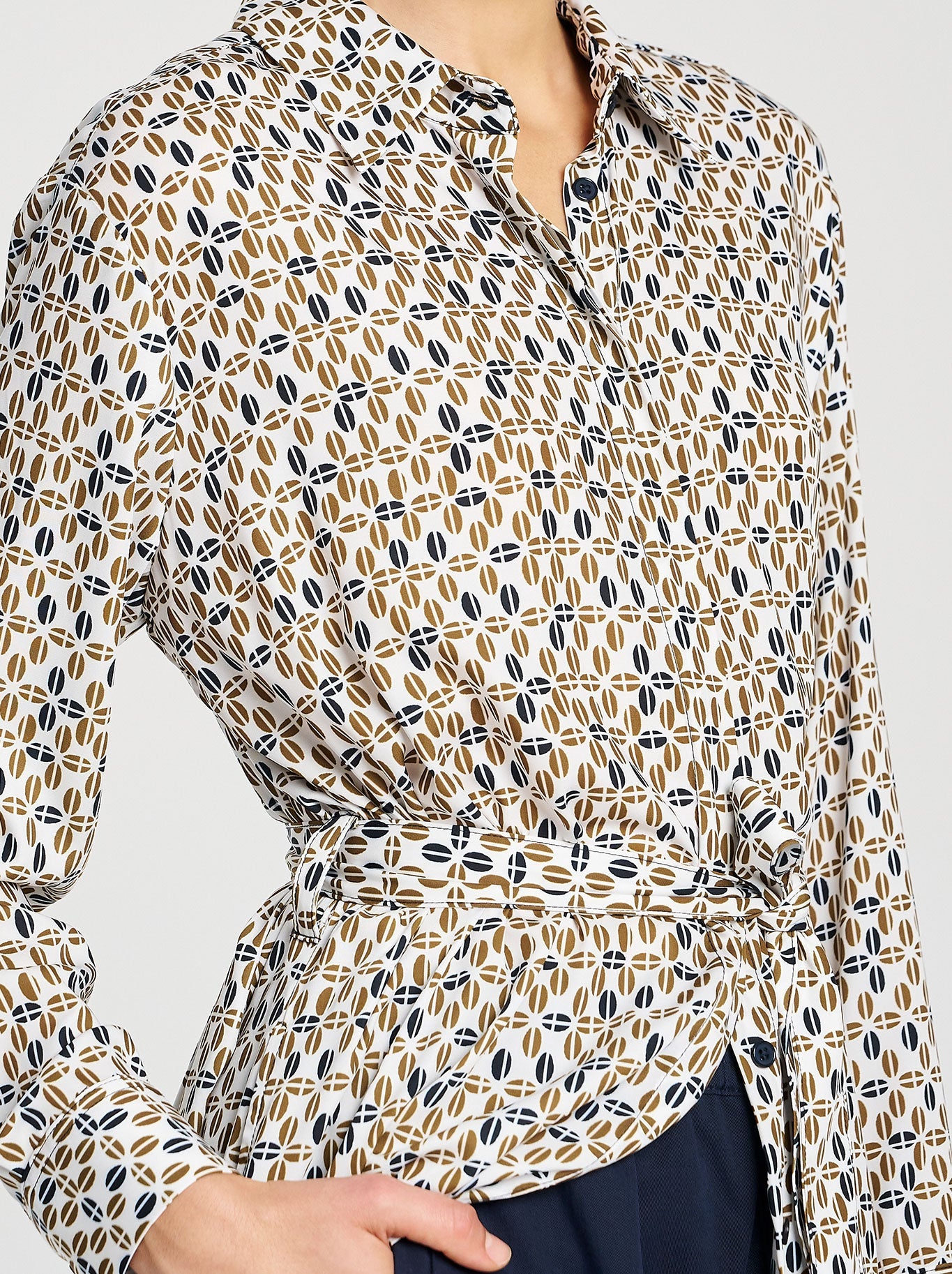 MELA PURDIE TIE SHIRT DRESS