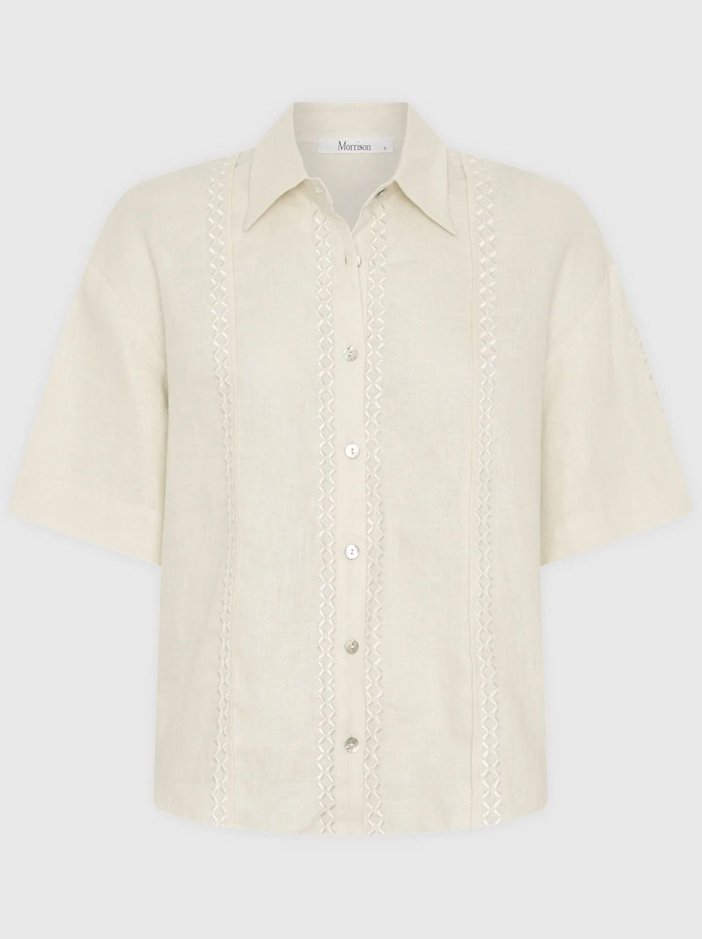 MORRISON MAISEY LINEN SHORT SLEEVE SHIRT