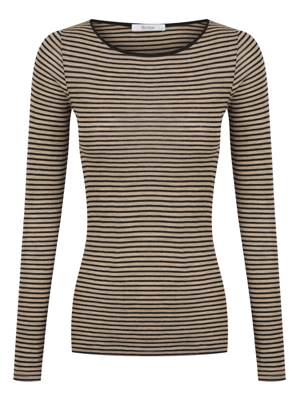 MORRISON MORRI MERINO STRIPE ROUND NECK