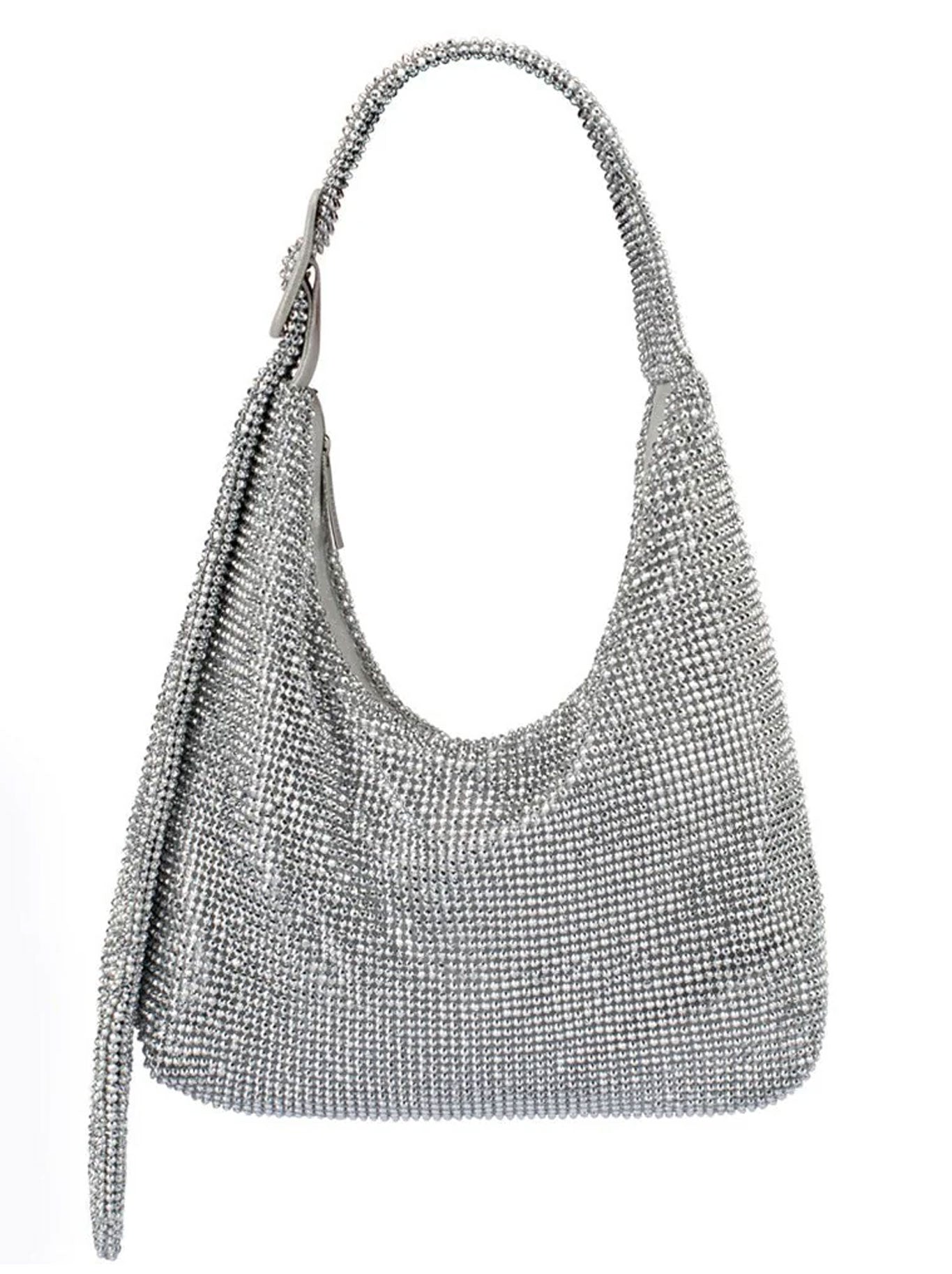 OLGA BERG CALYPSO CRYSTAL MESH BAG