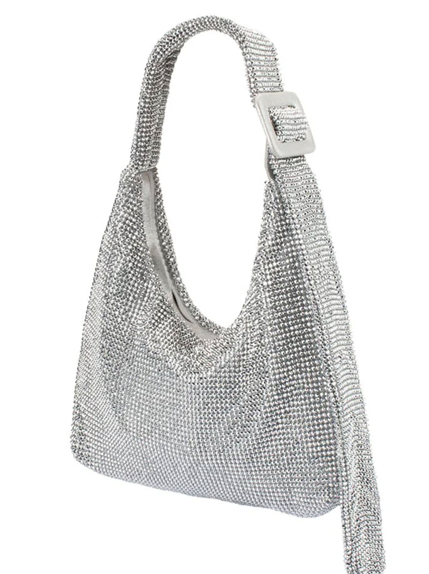 OLGA BERG CALYPSO CRYSTAL MESH BAG