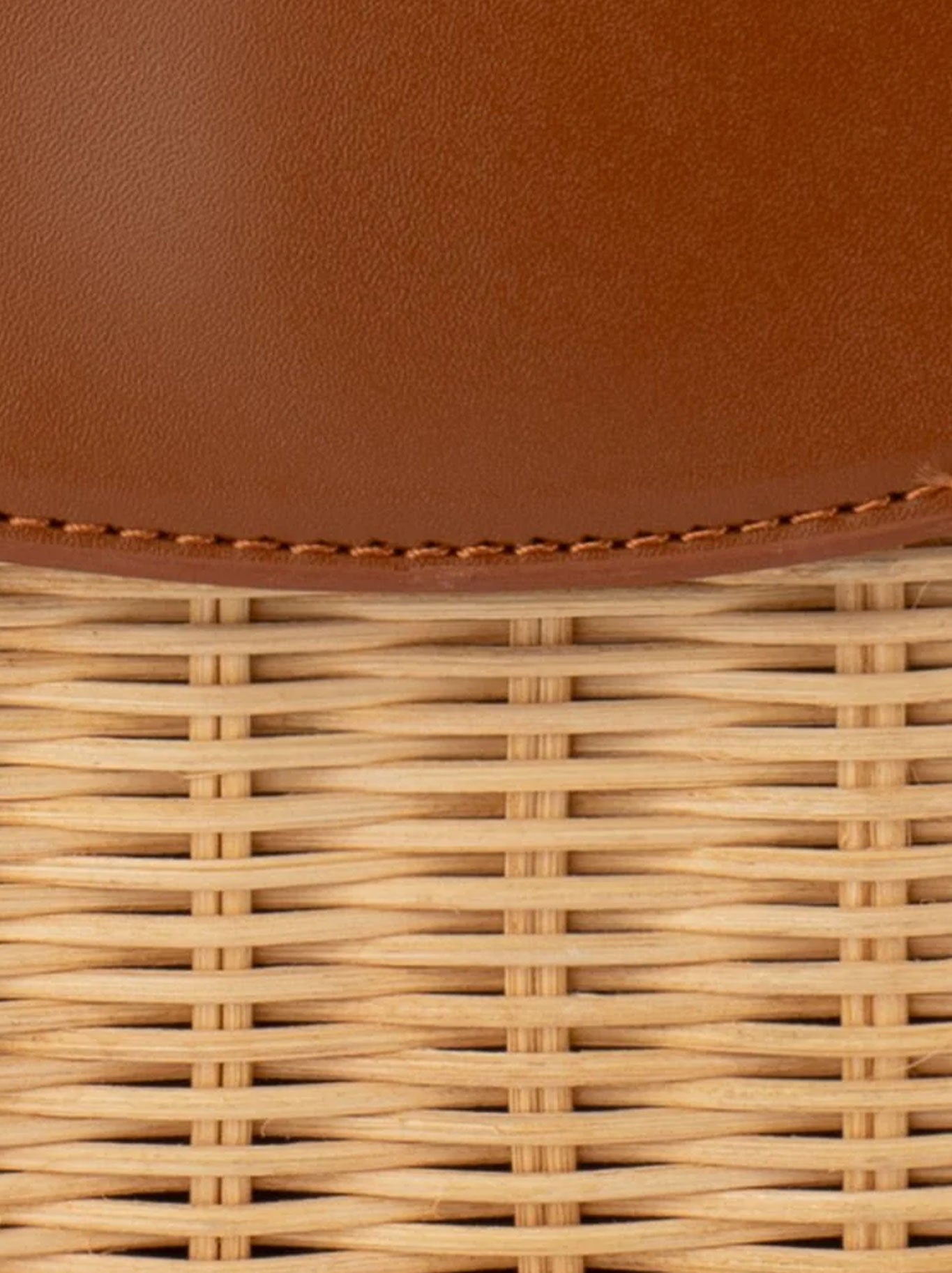 OLGA BERG ELLE WICKER BAG