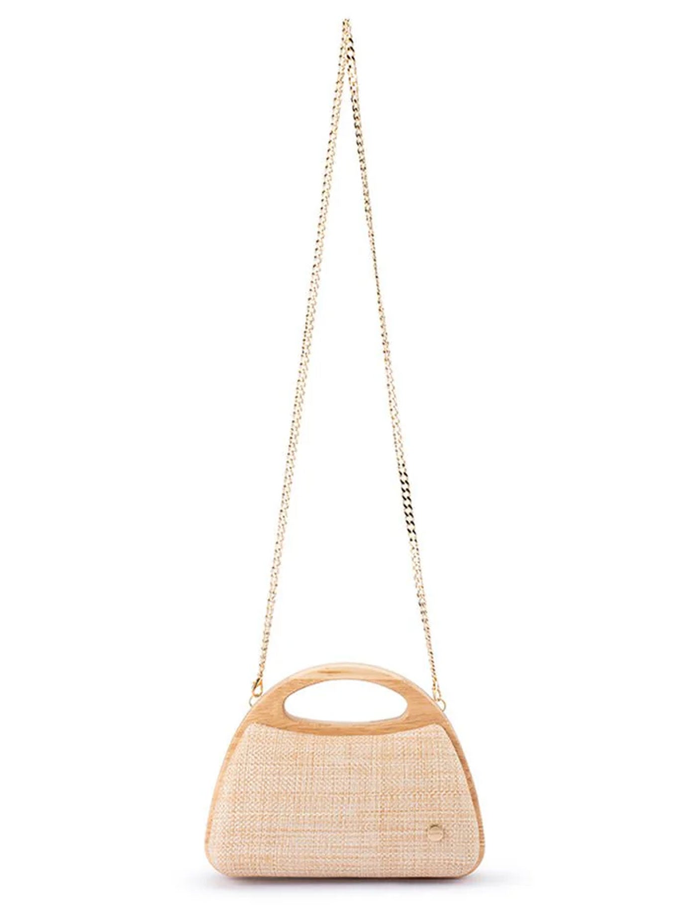 OLGA BERG SARAH WOODEN BAG