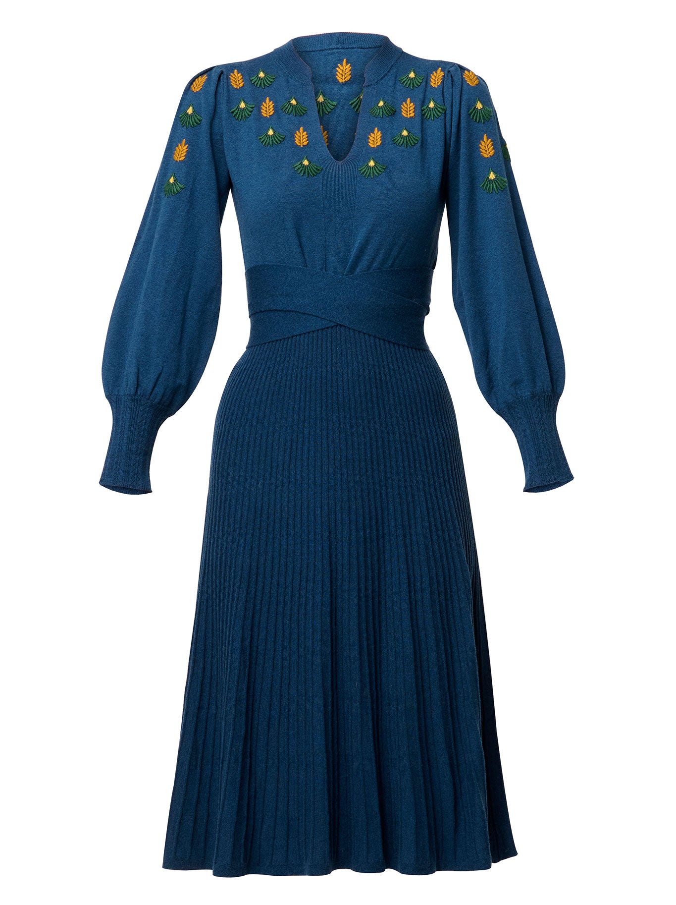 ONCE WAS AMOR BELTED KNIT DRESS