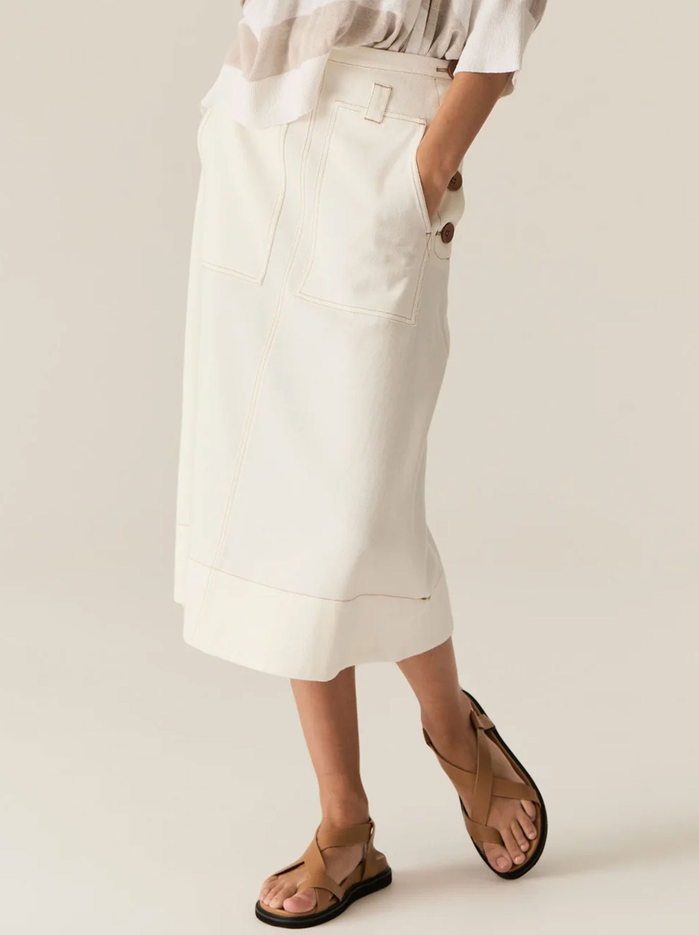 POL CARSEN DENIM SKIRT