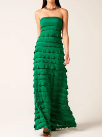 SACHA DRAKE MADDISON MAXI RUFFLE DRESS
