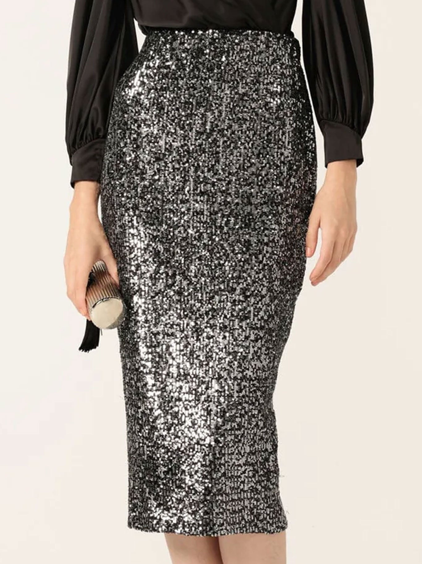 SACHA DRAKE SEQUIN PENCIL SKIRT
