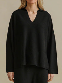 TALAMAYA GRACE COLLARED PULLOVER