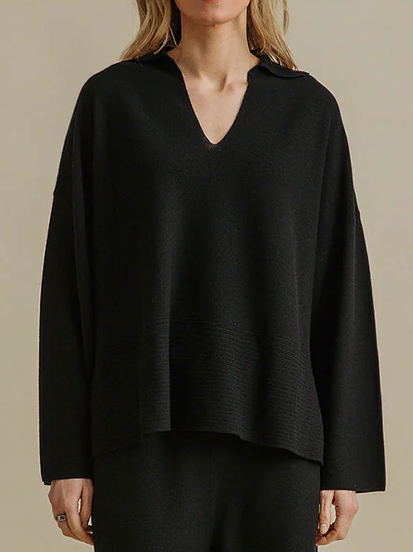 TALAMAYA GRACE COLLARED PULLOVER