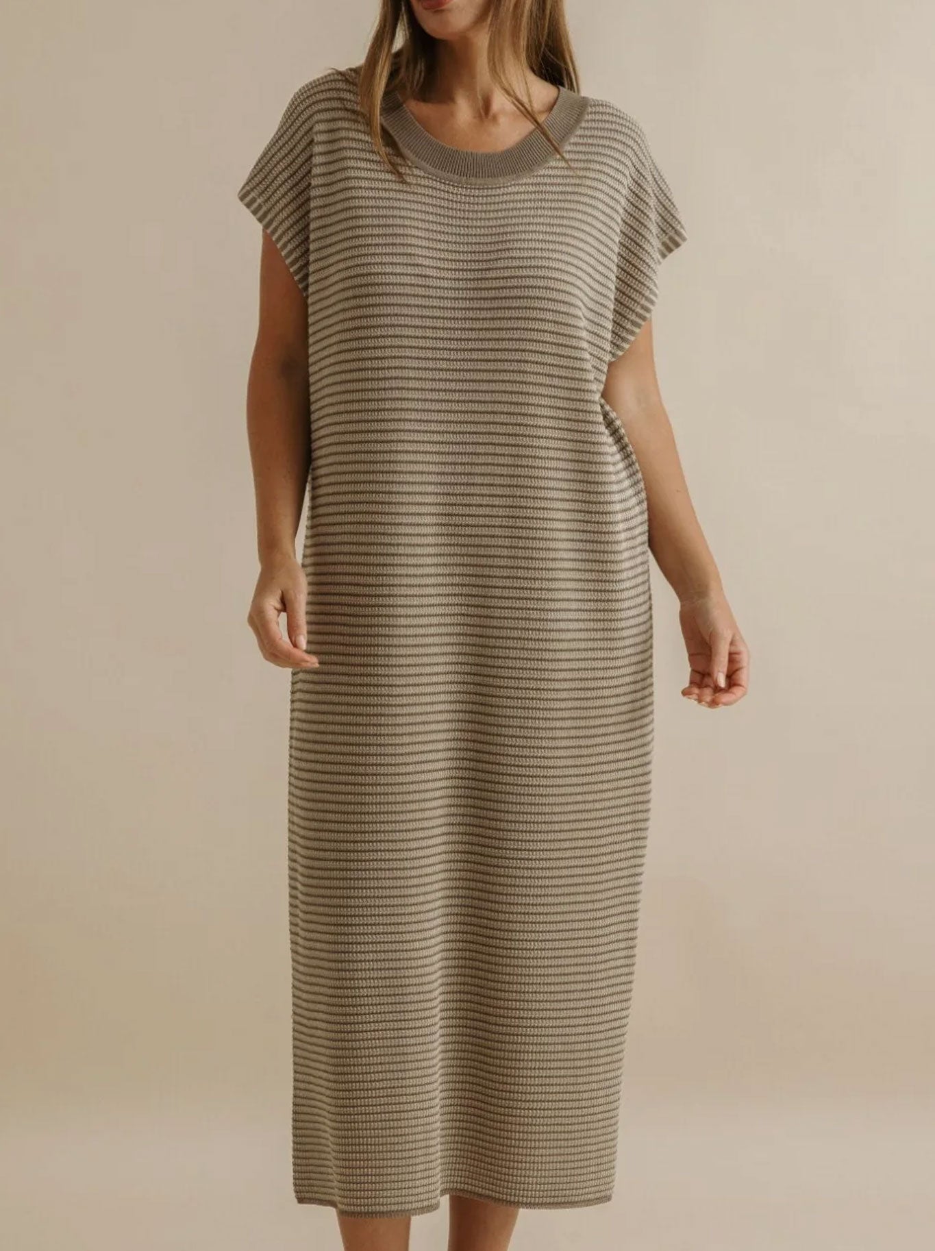 TALAMAYA LATTICE KNITTED DRESS