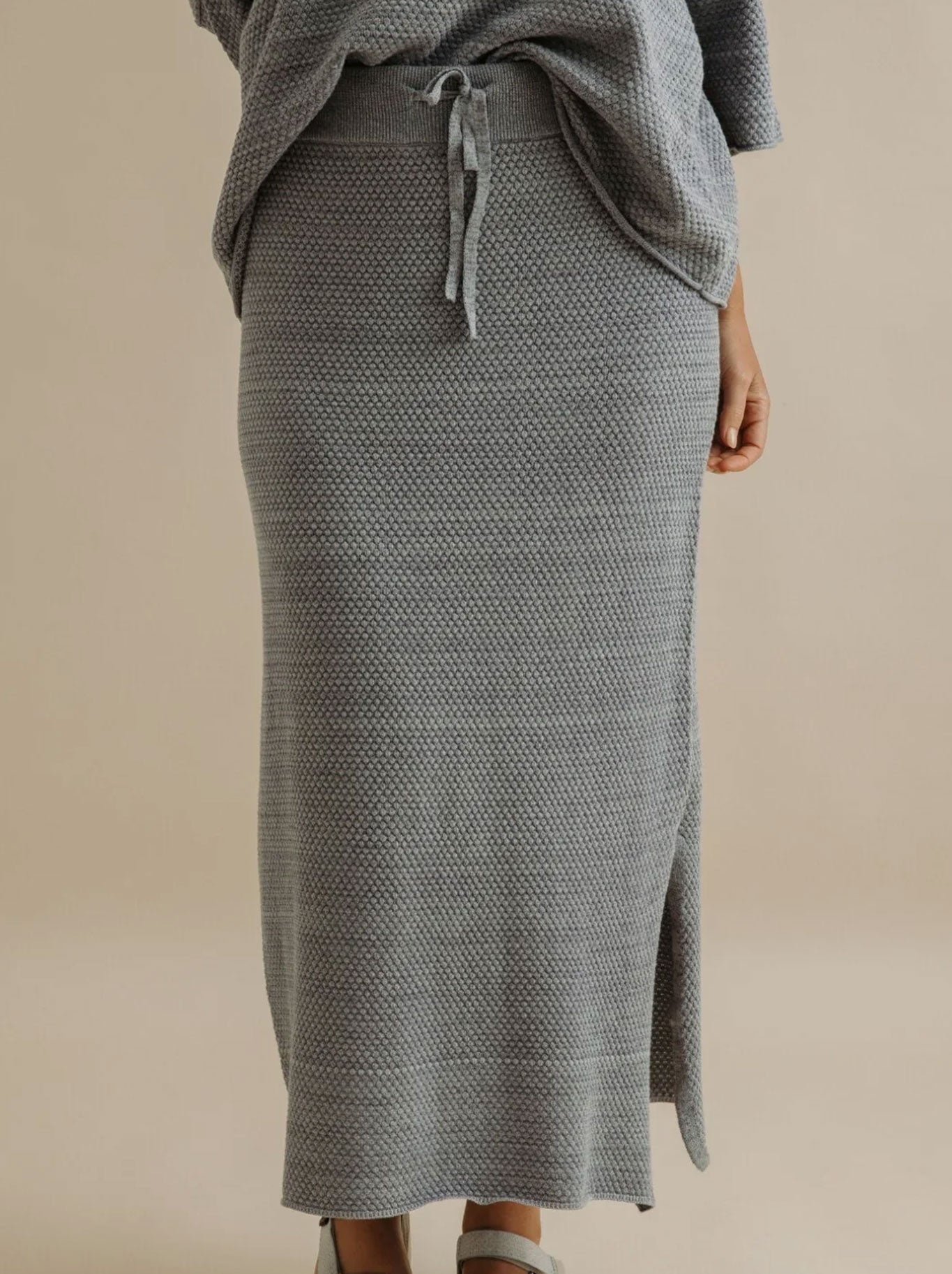 TALAMAYA CORAL KNITTED SKIRT