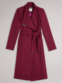 TED BAKER ROSEANE HERRINGBONE WOOL COAT