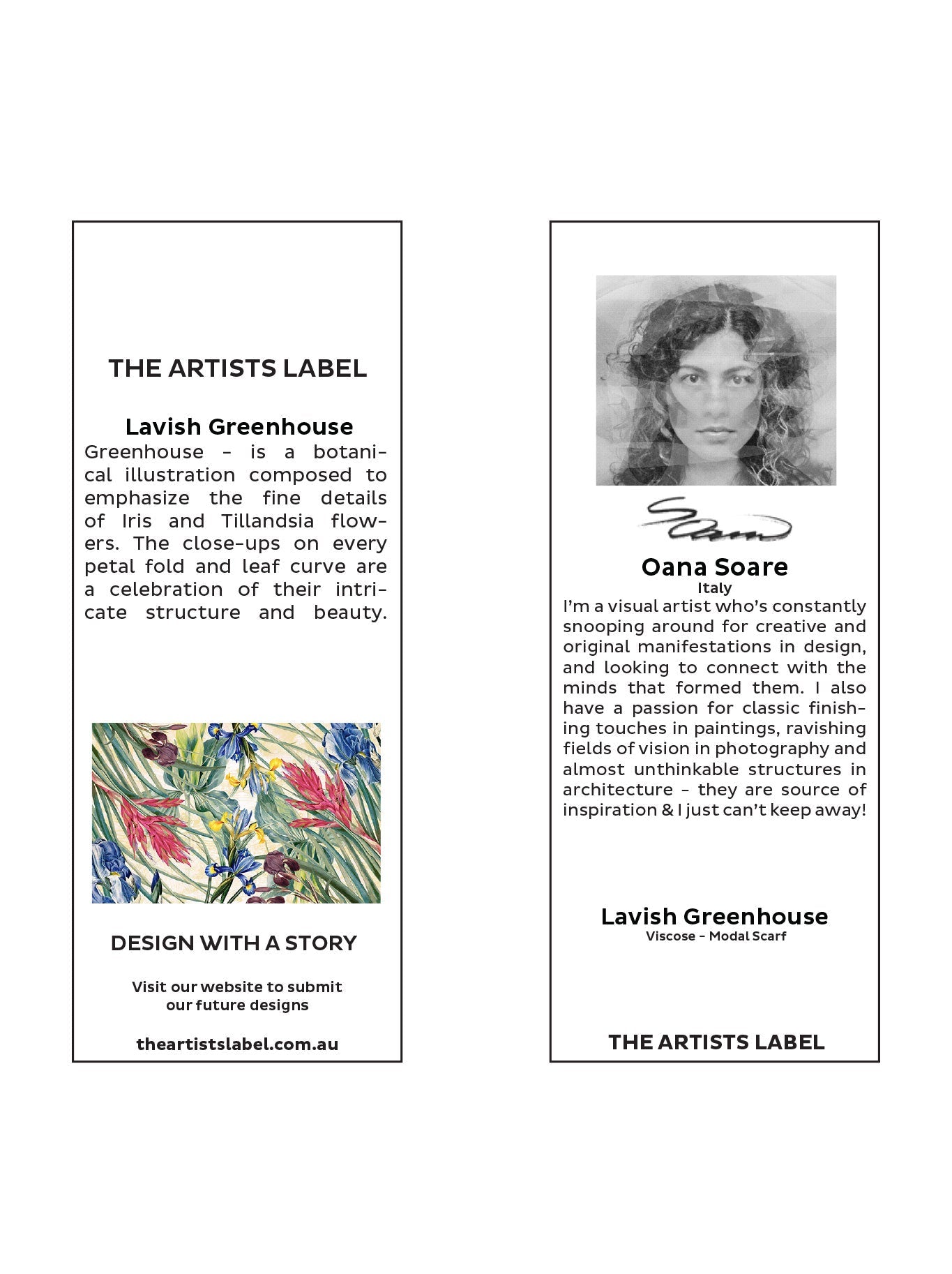 THE ARTISTS LABEL LAVISH GREENSHOUSE SCARF