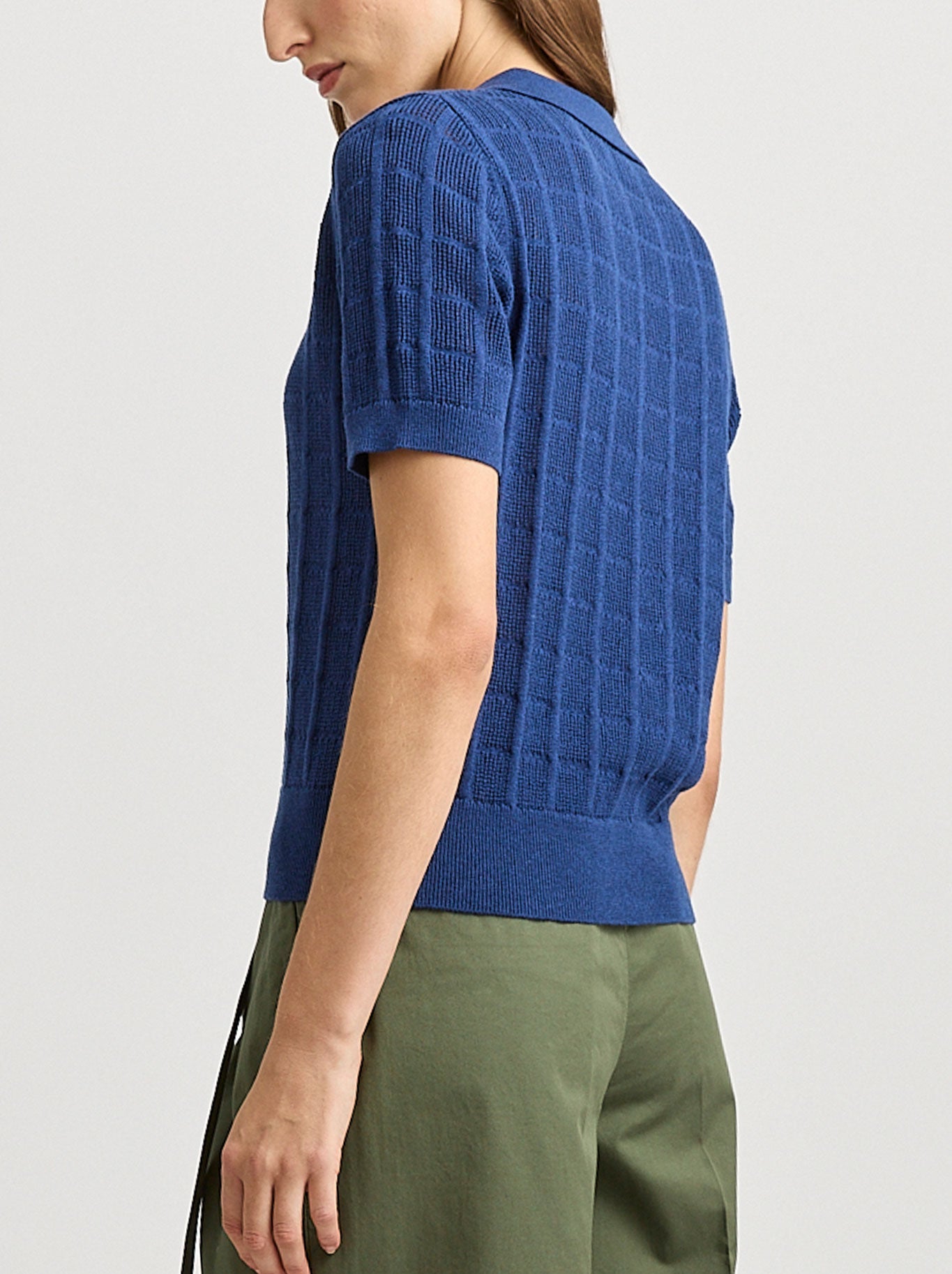 TOORALLIE OPEN STITCH BUTTON POLO