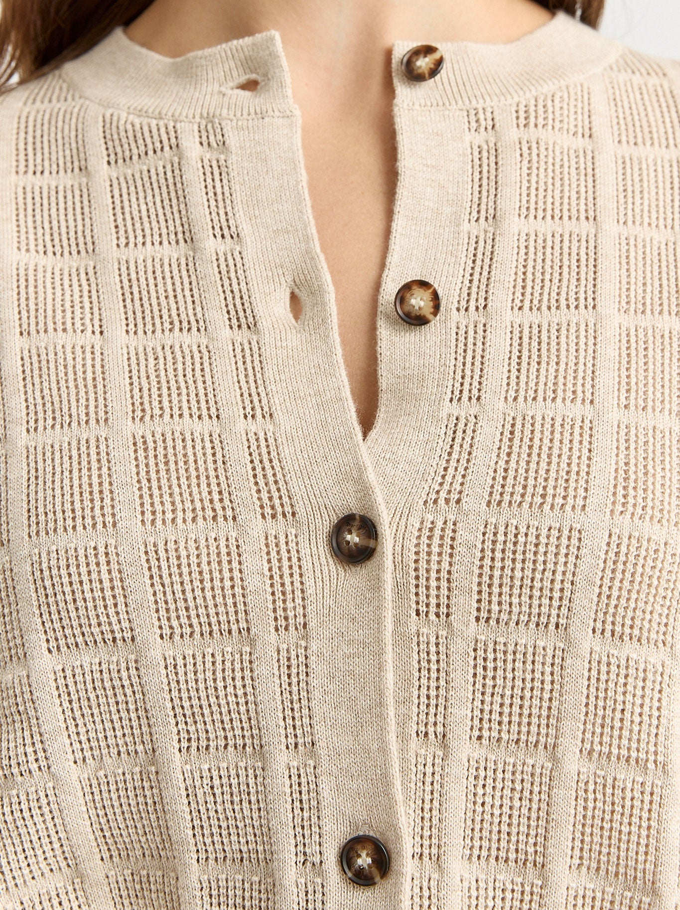TOORALLIE OPEN STITCH CARDIGAN