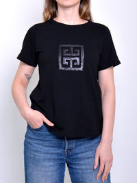 TWO-T'S SEQUIN SQUARE TEE