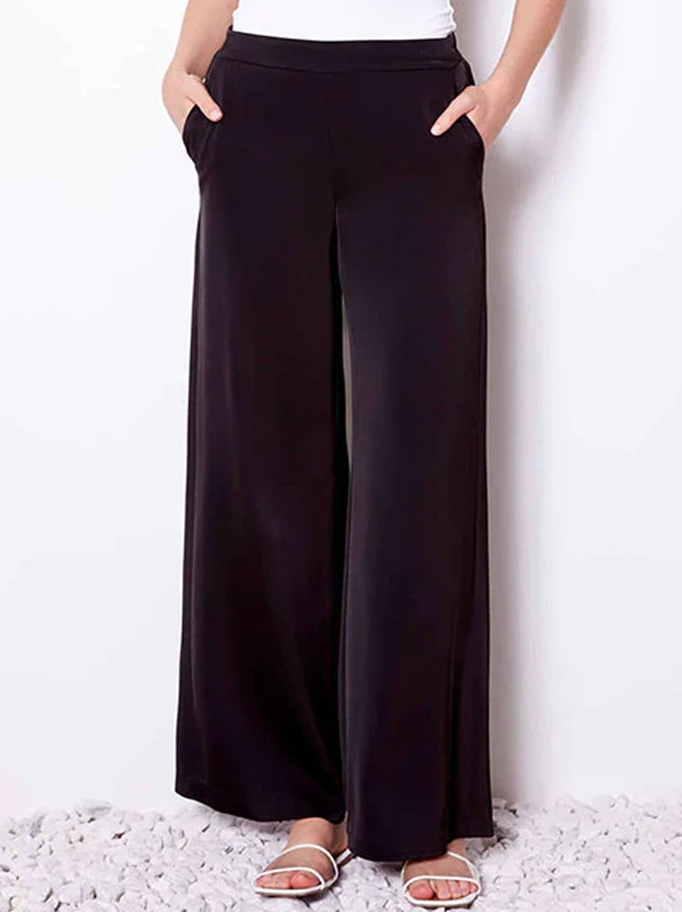 UP! BELIZE SATIN WIDE LEG PANT