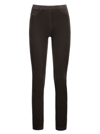 Yeltuor - VASSALLI - Pants - VASSALLI SLIM PULL ON CORD PANT | WALNUT