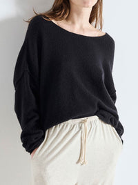 AMERICAN VINTAGE DAMSVILLE SLOUCHY BOAT NECK JUMPER