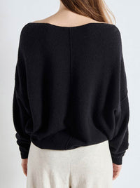 AMERICAN VINTAGE DAMSVILLE SLOUCHY BOAT NECK JUMPER