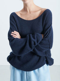 AMERICAN VINTAGE DAMSVILLE SLOUCHY BOAT NECK JUMPER