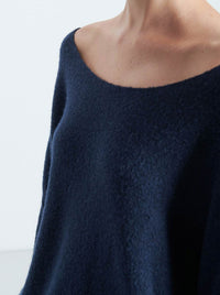 AMERICAN VINTAGE DAMSVILLE SLOUCHY BOAT NECK JUMPER