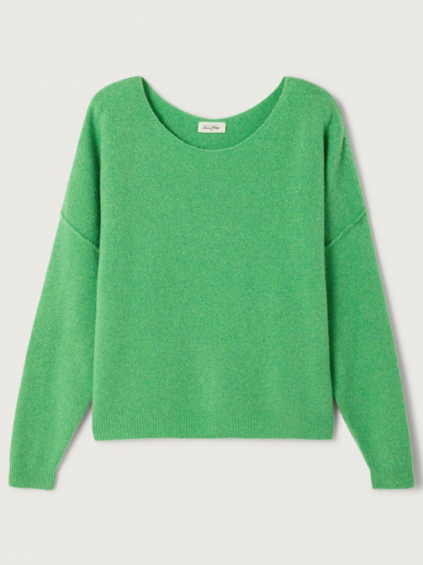 AMERICAN VINTAGE DAMSVILLE SLOUCHY BOAT NECK JUMPER