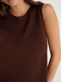 AMONG THE BRAVE SALUTE KNIT TANK TOP