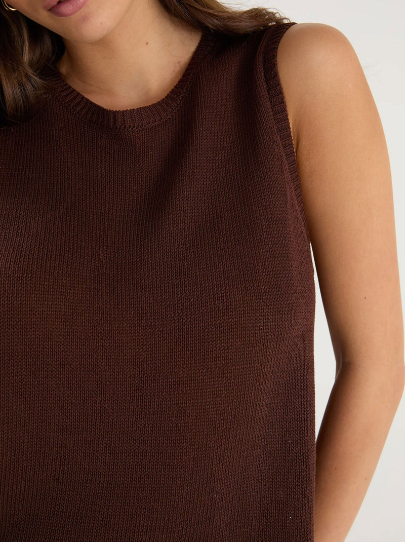 AMONG THE BRAVE SALUTE KNIT TANK TOP