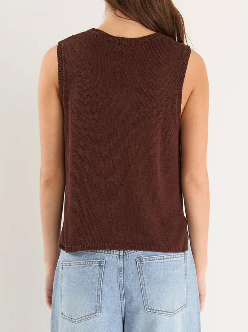 AMONG THE BRAVE SALUTE KNIT TANK TOP