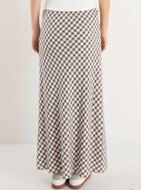 AMONG THE BRAVE SUMMIT GINGHAM MAXI SKIRT