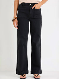AMONG THE BRAVE ZOEY HIGH RISE WIDE LEG JEAN