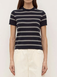 ASSEMBLY LABEL ALLISON STRIPE COTTON CASHMERE TEE