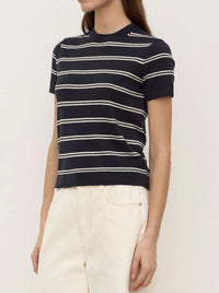 ASSEMBLY LABEL ALLISON STRIPE COTTON CASHMERE TEE