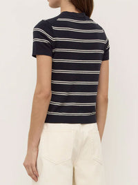 ASSEMBLY LABEL ALLISON STRIPE COTTON CASHMERE TEE