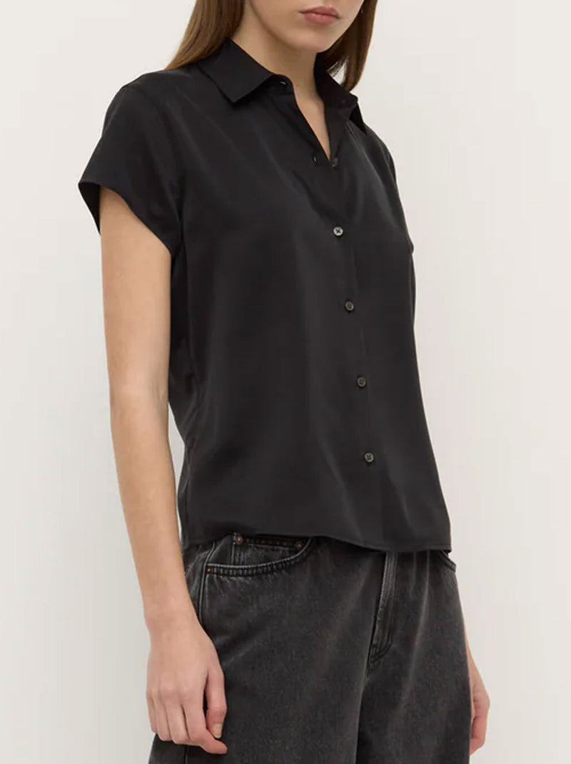 ASSEMBLY LABEL KARRI SILK SHORT SLEEVE SHIRT